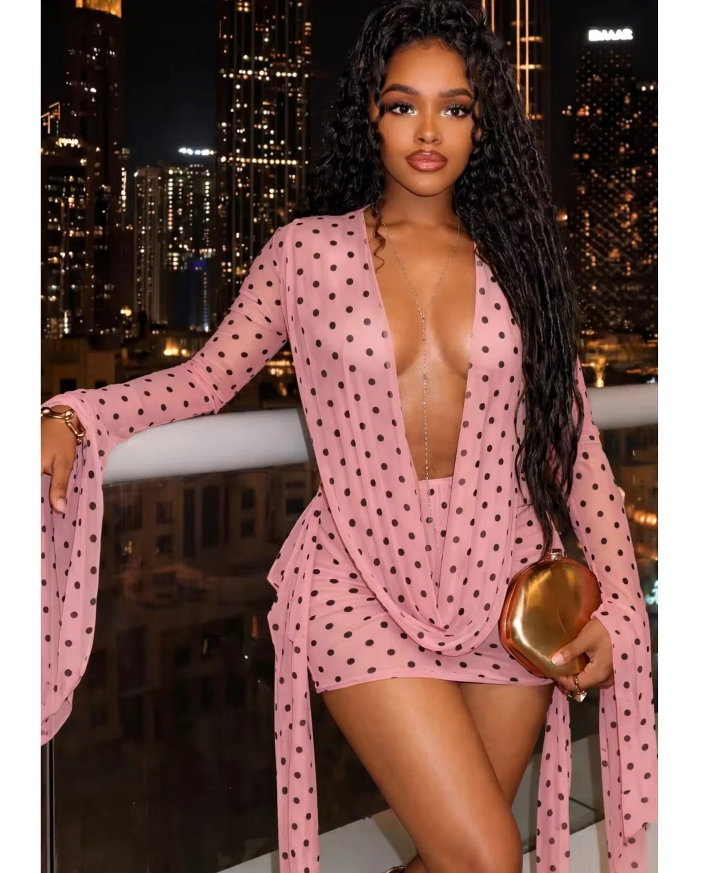 The Cotton Candy Sheer Dress (Pink)