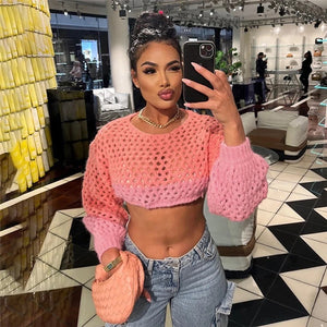 Pink Knitted Sweater