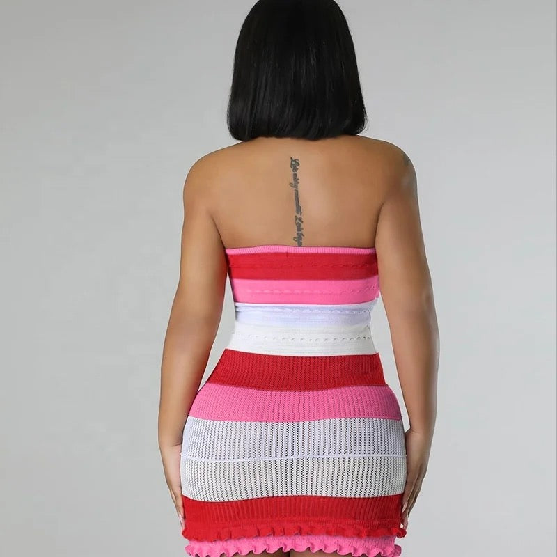 Pink Knitted Dress