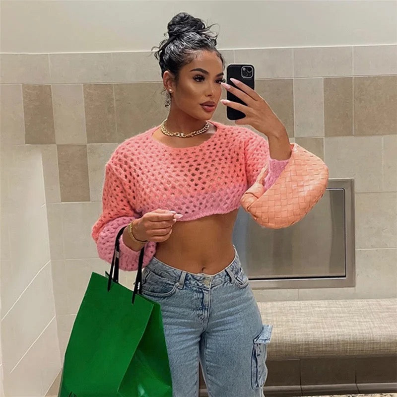 Pink Knitted Sweater