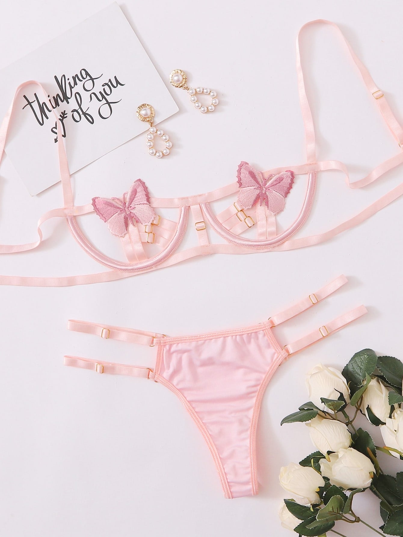 Pink Butterfly Two Piece