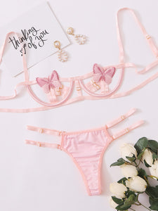 Pink Butterfly Two Piece